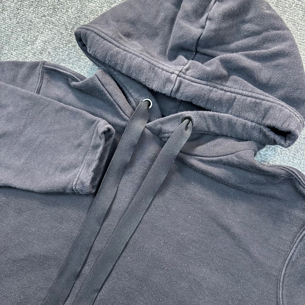 Athleta Oversized Yogi‎ High Low Sweatshirt Women's XXS Black Hoodie Sweatshirt